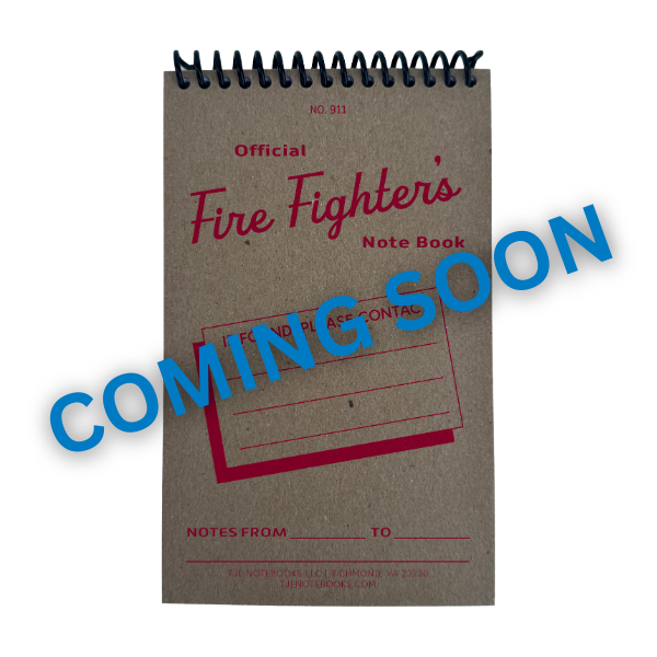 Official Fire Fighters Notebook Front Cover