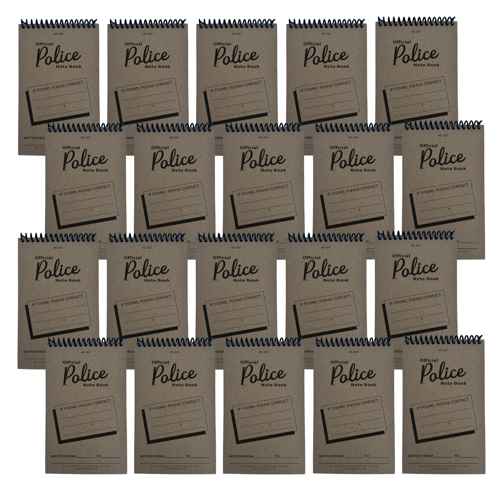 007 Notebooks (20 PACK)