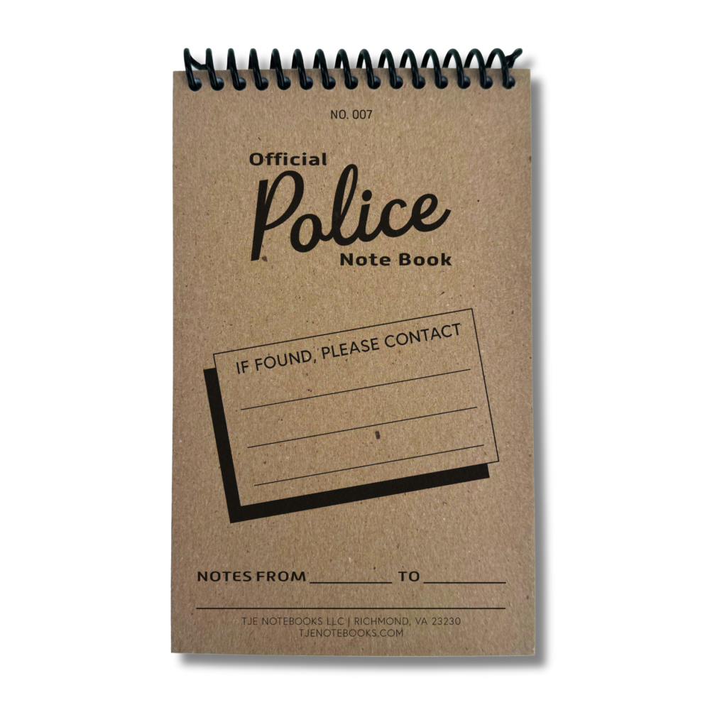 Image of a 4" x 6.5" Police Notebook