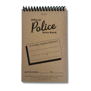 Image of a 4" x 6.5" Police Notebook