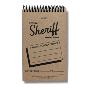 Image of a 4" x 6.5" Sheriff Notebook
