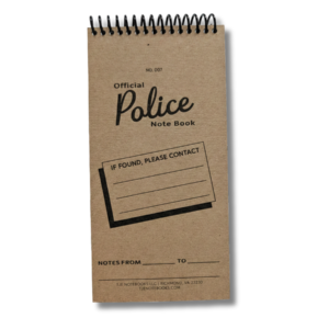 Image of a 4" x 8" Police Notebook